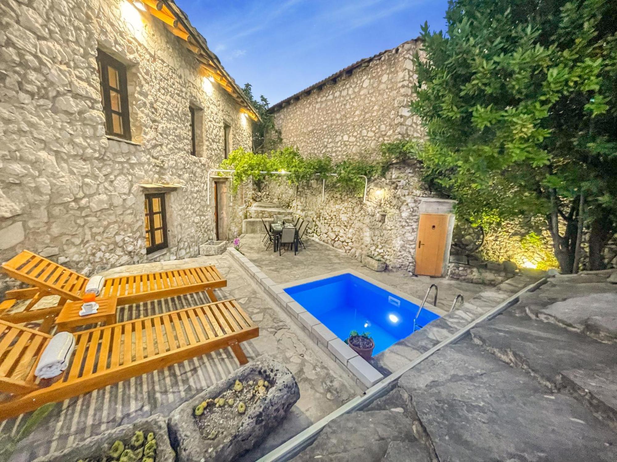 Villa Historic Pocitelj With Pool And Incredible Views On The River And Landmarks Dış mekan fotoğraf