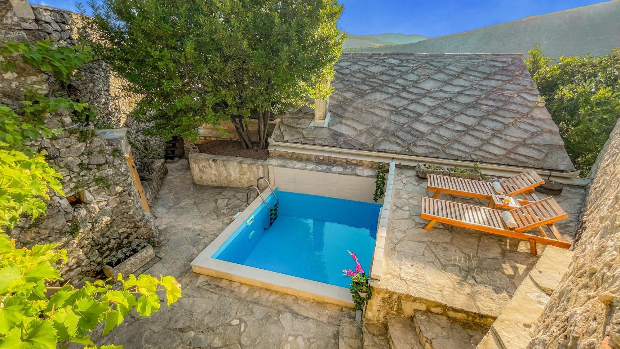 Villa Historic Pocitelj With Pool And Incredible Views On The River And Landmarks Dış mekan fotoğraf