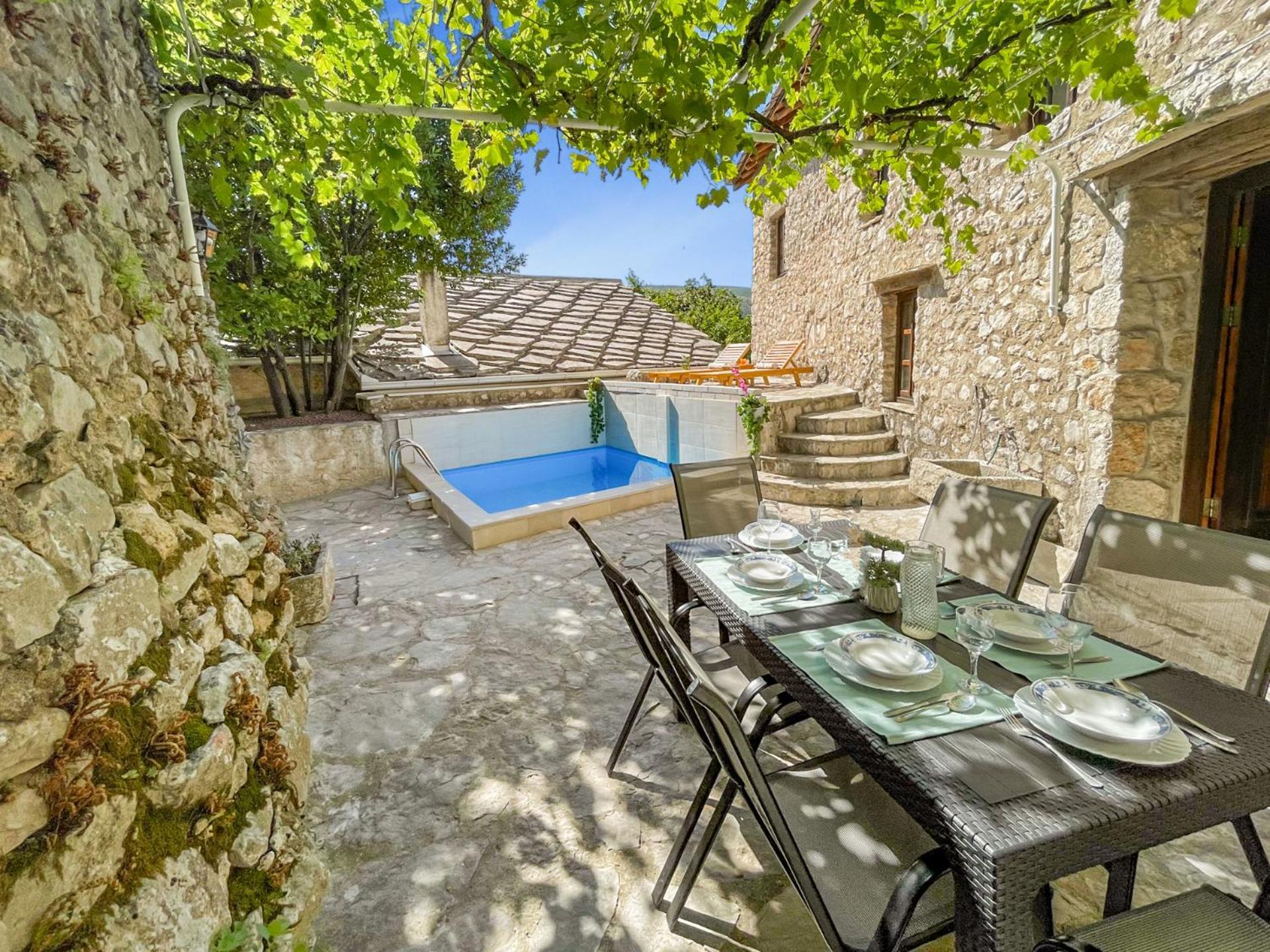 Villa Historic Pocitelj With Pool And Incredible Views On The River And Landmarks Dış mekan fotoğraf